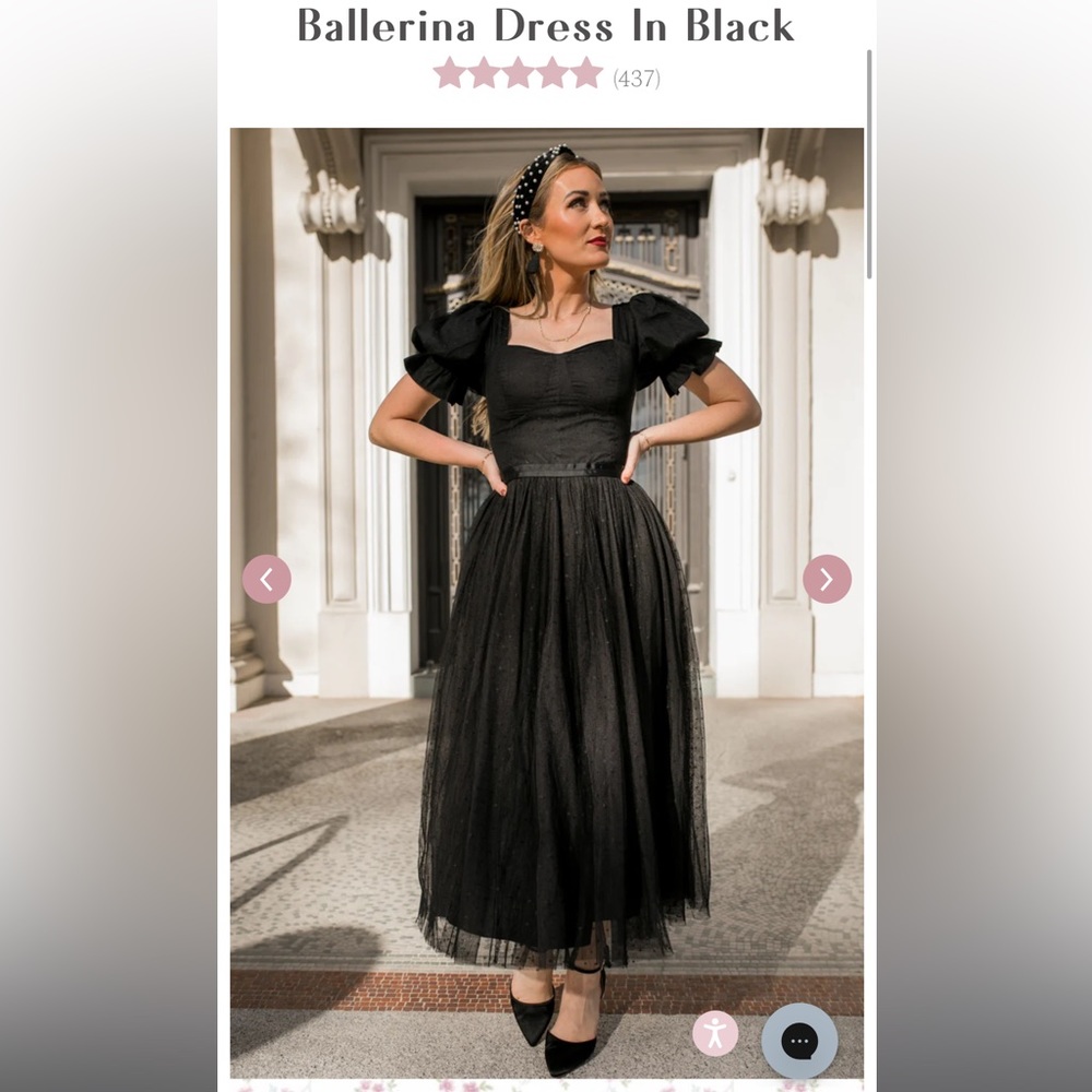 IVY CITY CO Ballerina dress in Black size XL